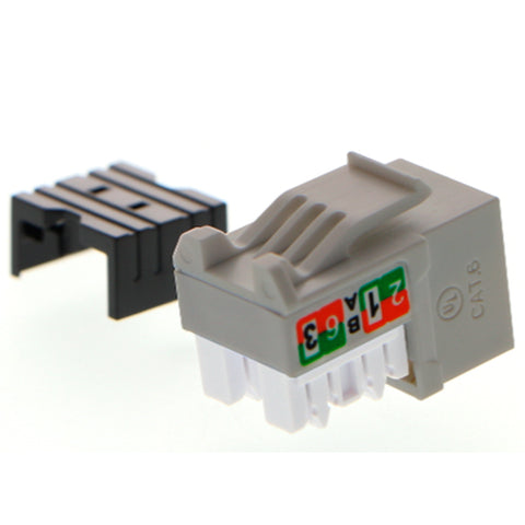 Modulo Sin blindaje Nexxt Solutions Keystone Jack Cat6 Tipo 110 Gris para empresas · fastco