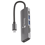 Hub Nextep USB-C 6 en 1 USB 3.0/HDMI/4K Lector SD-TF · fastco