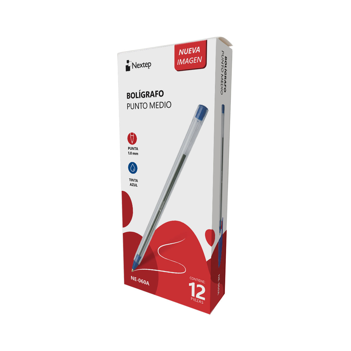 Bolígrafo Nextep 1000 1mm con 12 piezas Azul