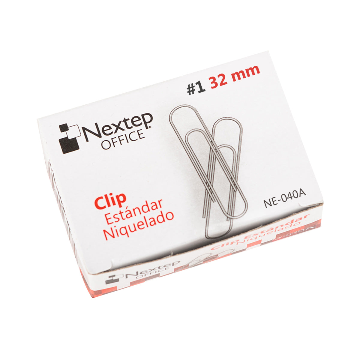 Clip Nextep Estándar Niquelado #1 32mm con 10 100 Clips cada uno