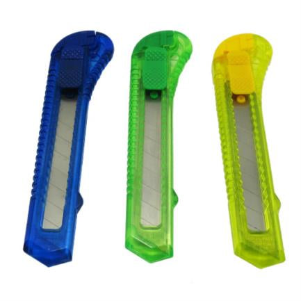 Cutter Plástico Ergonomico Nextep Grande Navaja 18mm Caja con 12 piezas