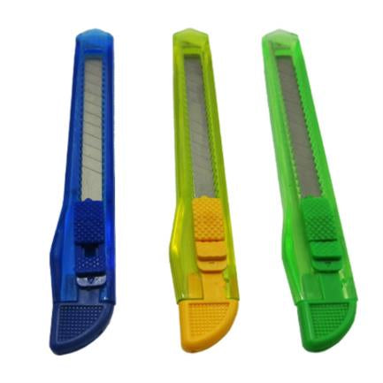 Cutter Plástico Ergonomico Nextep Chico Navaja 9mm Caja con 12 piezas