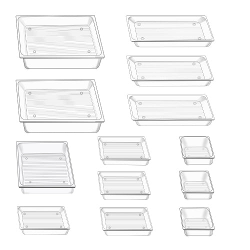 Juego de 13 Organizadores Nextep para Cajón Transparente Pet