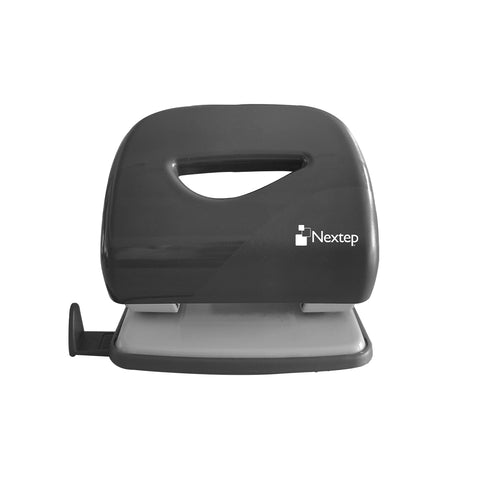 Perforadora Nextep Ergonomica 2 Orificios 8cm Plástica 30 Hojas