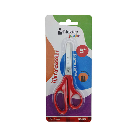 Tijera Nextep Escolar 5" Junior Ergonomica Punta Roma