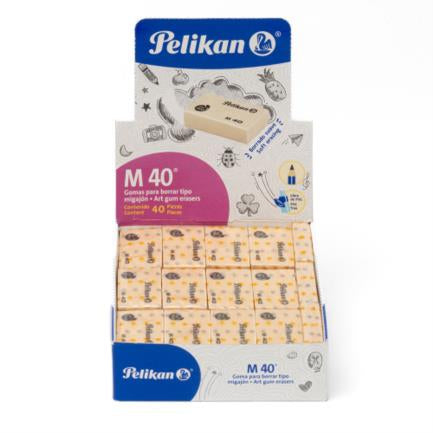 Goma Pelikan de Migajón M-40 Caja con 40 piezas