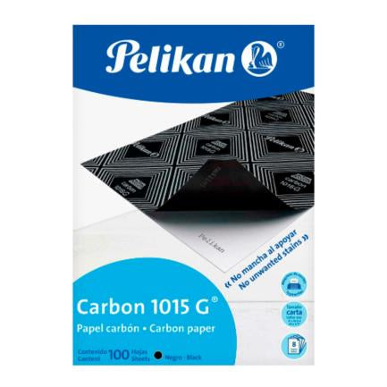 Papel Carbón Pelikan Carta 1015 G Negro con 100 Hojas