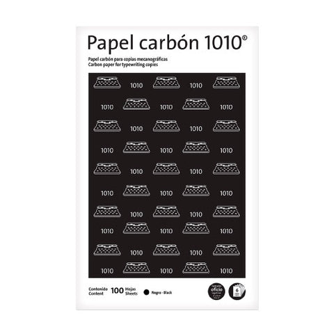 Papel Carbon Pelikan Oficio 1010 Color Negro con 100 Hojas