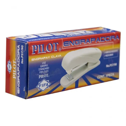 Engrapadora Pilot P-57 Económica Plástico Media Tira Alto Re