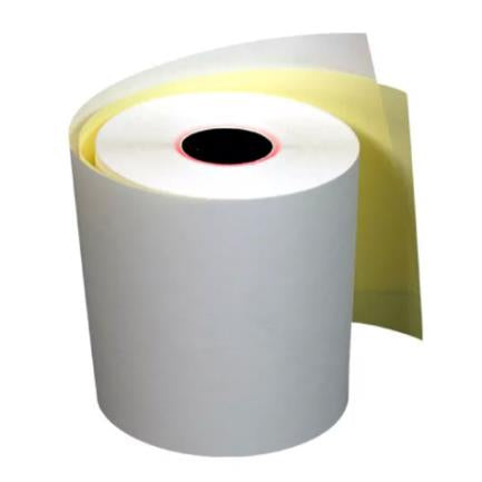 Papel PCM Autocopia EBA7670 Rollo 76x70 Blanco-Amarillo Punto Venta con 50 hojas