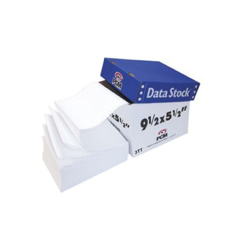 Papel PCM Data Stock Blanco 9.5" x 5.5" 3Tanto con 2000 hojas