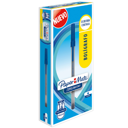 Bolígrafo Papermate Kilometrico Económico con 12 piezas Azul