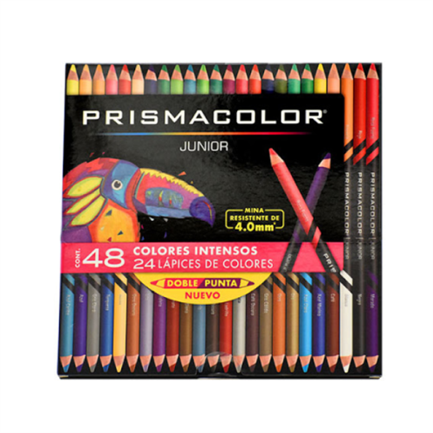Colores Prismacolor Junior Doble Punta con 24 piezas 48 colores intensos