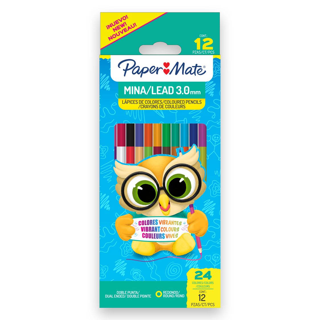 Colores Paper Mate 3.0MM 12 X 24