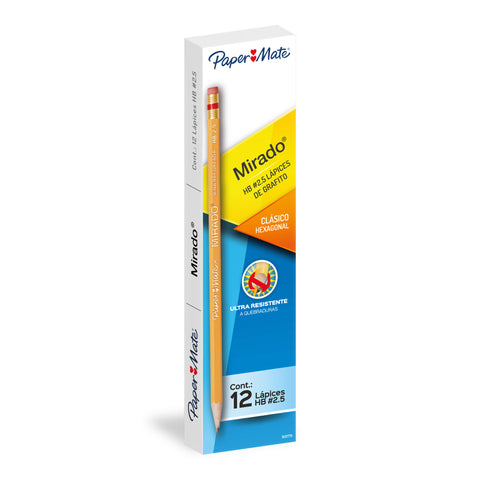 Lápiz Mirado Paper Mate #2.5 caja con 12 piezas