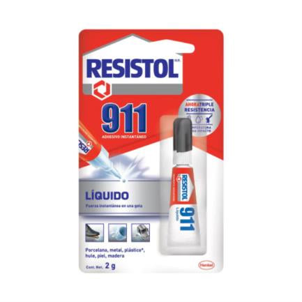 Pegamento Resistol 911 Líquido Tubo 2 g