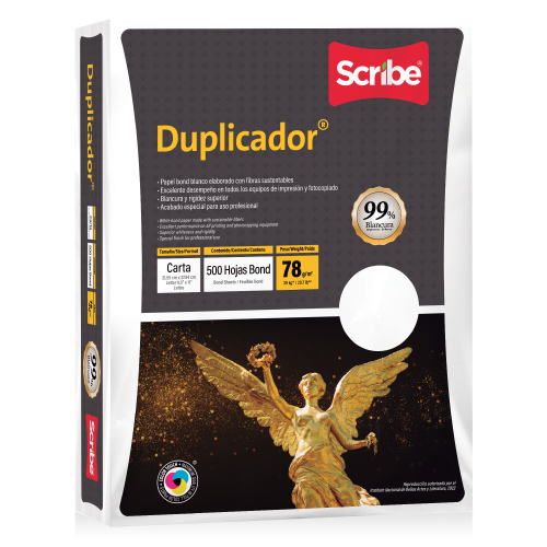 Papel Cortado Scribe Duplicador Carta 99% de Blancura 78 g Caja con 5000 Hojas