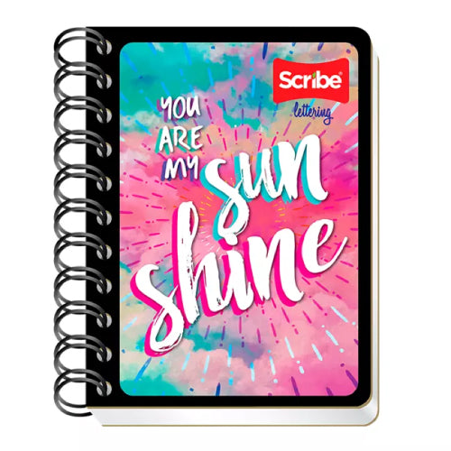 Cuaderno Scribe Pocket Doble Espiral Pasta Semi Rigida Raya 80 hojas