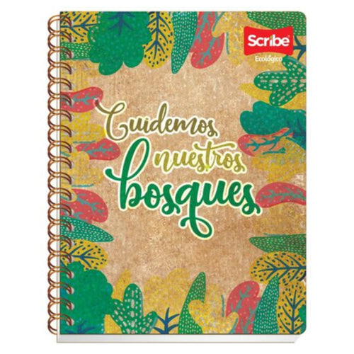 Cuaderno Scribe Doble Espiral Profesional Raya 100 hojas Ecológico 24P