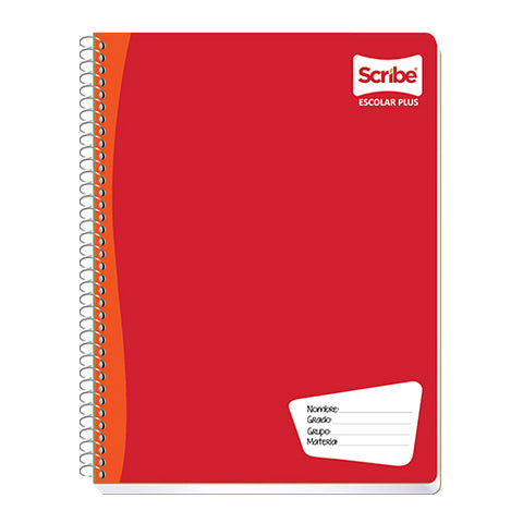 Cuaderno Profesional Scribe Escolar C5 Cuadro Chico Espiral Doble 200 Hojas