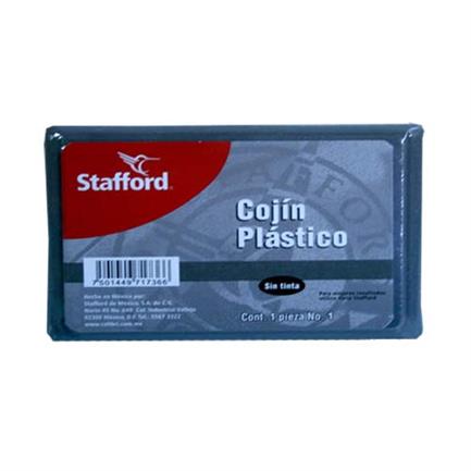 Cojín para Sellos Stafford #1 Plástico sin Tinta 11X7 cm