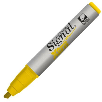 Marcador Permanente Signal Xtra Punta Cincel con 12 piezas Amarillo
