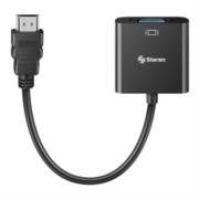 Convertidor Steren HDMI a VGA Audio-Video Color Negro · fastco