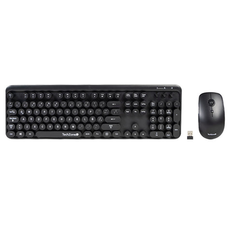 Kit TechZone Inalambrico Nifty Mouse y Teclado Estilo Retro Mouse 800 para empresas · fastco