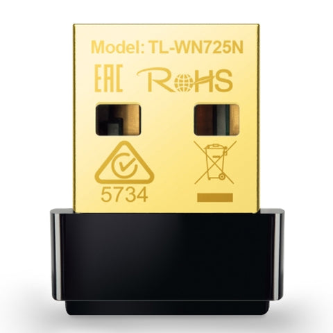 Adaptador TP-Link Wi-Fi USB TL-WN725N Nano N150 150Mbps 2.4GHz USB 2.0 · fastco