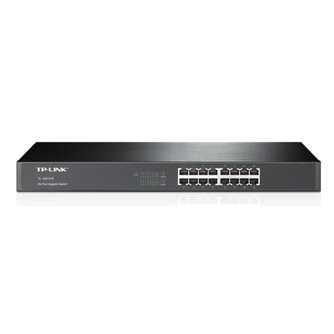 Switch TP-Link 16-Port Gigabit Switch 16× Gigabit RJ45 Ports 1U 19-inch para empresas · fastco