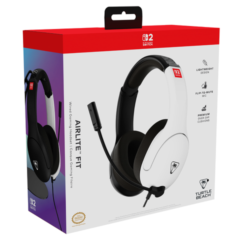 Auriculares de juego con cable Turtle Beach Airlite Fit White Black para empresas · fastco