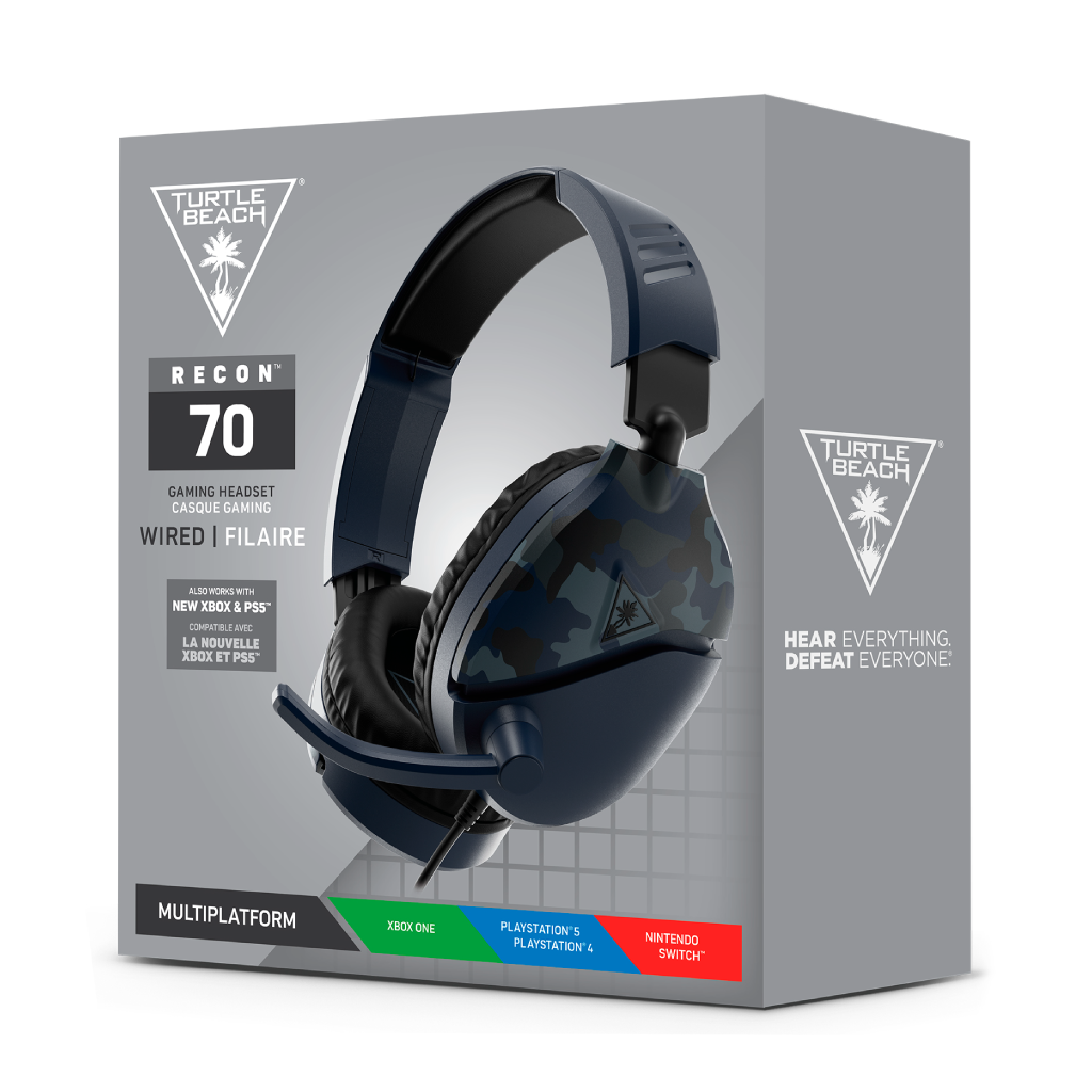 Auriculares para juegos Turtle Beach Recon 70 Camo - Azul para empresas · fastco