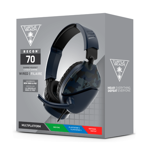 Auriculares para juegos Turtle Beach Recon 70 Camo - Azul para empresas · fastco