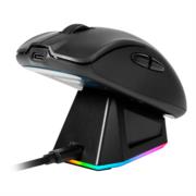 Mouse Game Factor MOW800 Inalambrico Wireless 2.4G BT Pixart 3395 26.000 DPI 4K HZ Base RGB Ultra Ligero 56G Negro · fastco