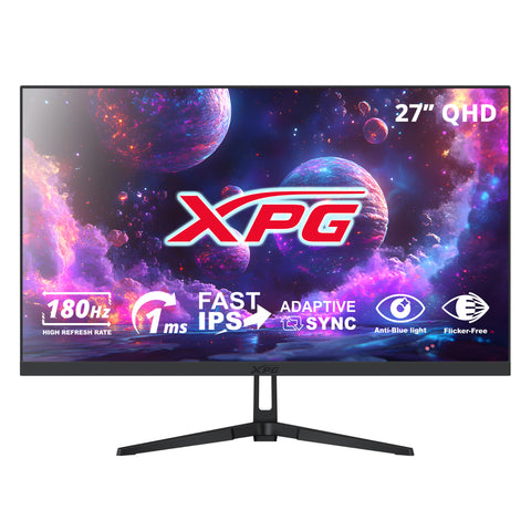 Monitor XPG 27 " Plano Fast IPS 2560x1440 QHD 180hz Negro para empresas · fastco