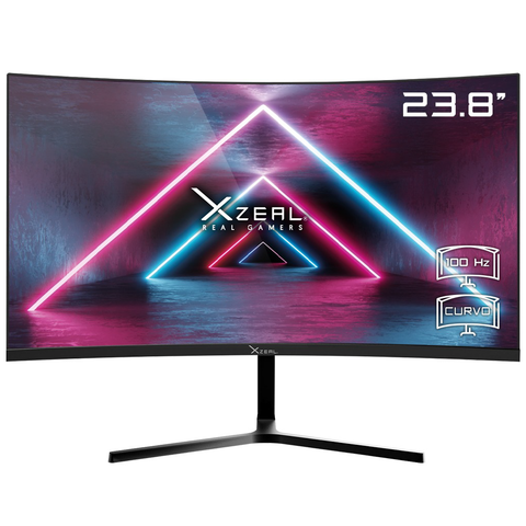 Monitor Xzeal 23.8" Curvo FHD VA 100Hz 5ms VGA HDMI Vesa 100x100mm Negro para empresas · fastco