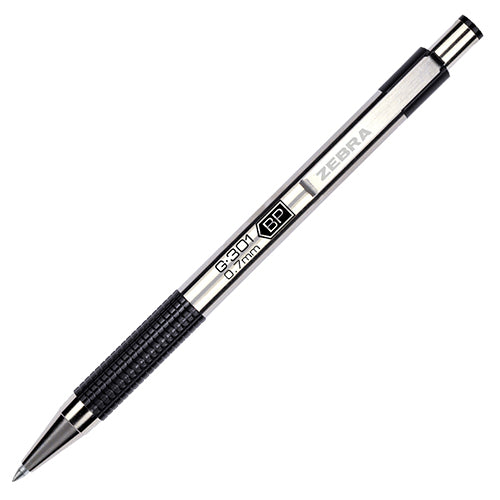 Bolígrafo Zebra Rollerball G-301 Punto Mediano 0.7mm Tinta Gel Color Negro con 12 piezas