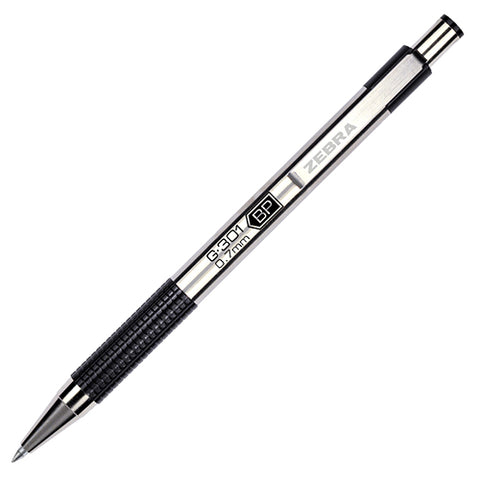 Bolígrafo Zebra Rollerball G-301 Punto Mediano 0.7mm Tinta Gel Color Negro con 12 piezas