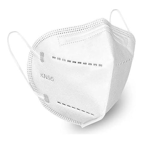 Cubrebocas KN95 blanco de 5 capas con ajuste nasal integrado · fastco