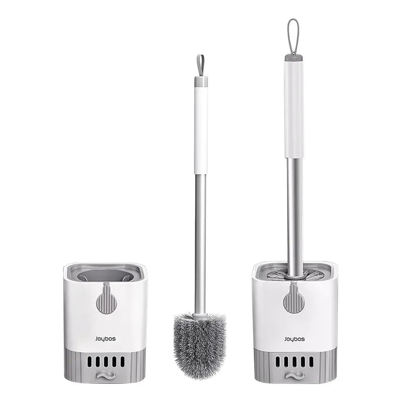 Cepillo escobilla para inodoro con soporte drenable y mango de aluminio para hoteles y oficinas