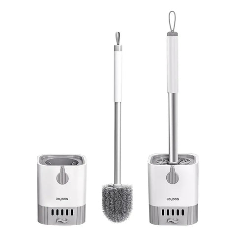 Cepillo escobilla para inodoro con soporte drenable y mango de aluminio para hoteles y oficinas