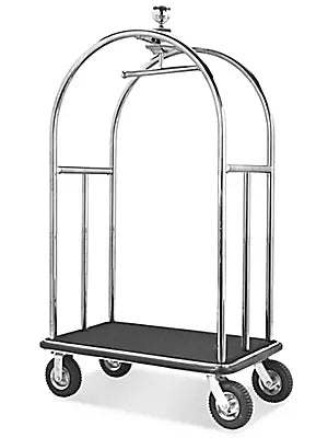 Carrito para Equipaje Tipo Botones · Plateado · 1 pieza