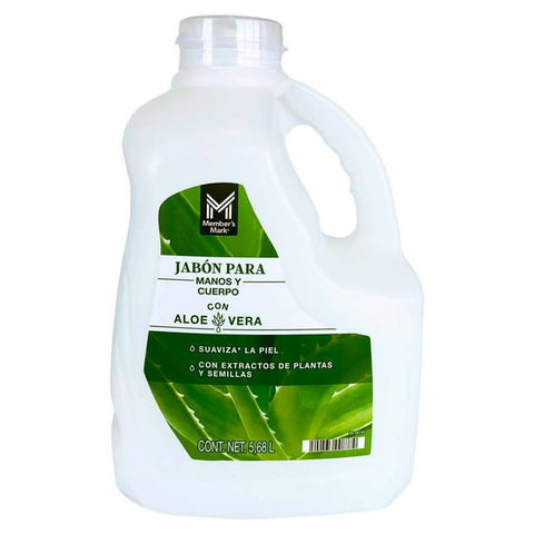 Jabón Líquido para Manos Aloe Vera Member's Mark · Galón 5.68 L