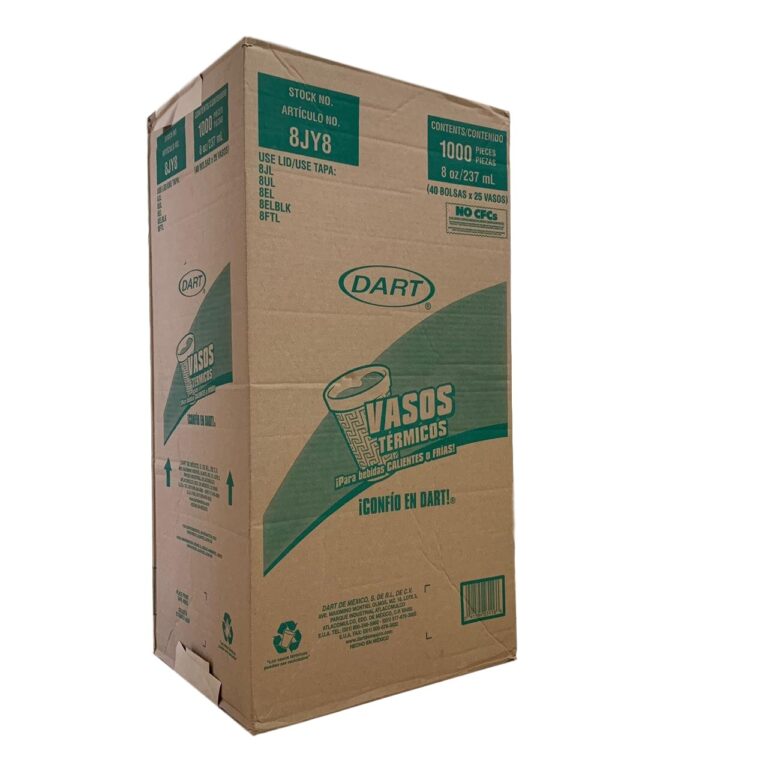 Vaso Térmico de Unicel No. 8 Dart · 1000 piezas