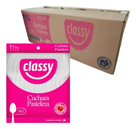 Cucharas de Plástico (Pastelera) Classy · 3000 piezas