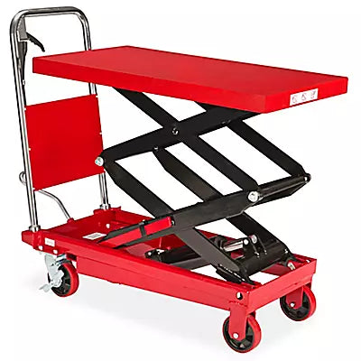 Mesa de Elevación Manual · Tijera Doble · 91 × 51 cm · 349 kg · 1 pieza