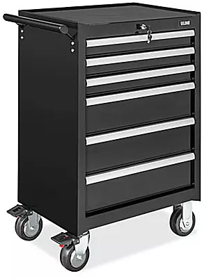 Carrito para Herramientas · 6 Cajones · Negro · 1 pieza