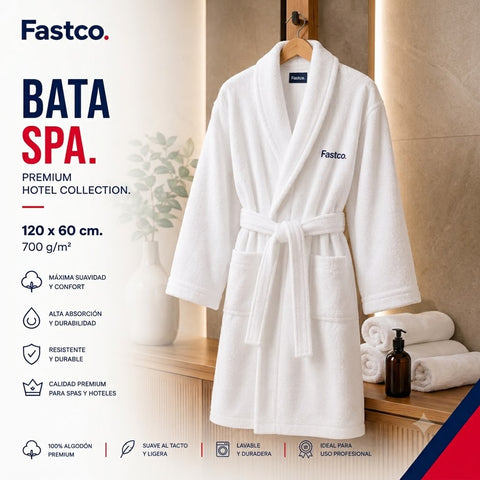 Bata de Baño y Spa · 120 x 60 cm · 700 gramos