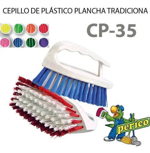 Cepillo de Plástico tipo Planchita Perico · Modelo C-35