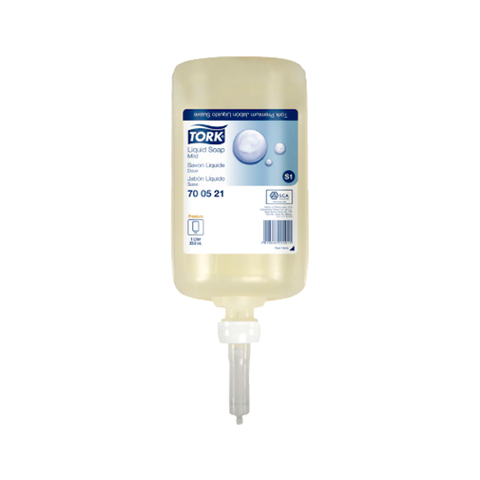 Tork Jabón Líquido Fragancia Suave Perla · caja con 6 piezas · 1000 ml